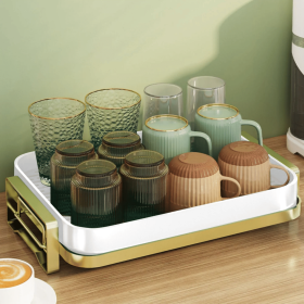 Dish Drying Rack for Kitchen Counter,Dish Drainers with Utensil Holder, Cups Holder,Extra Drying Mat