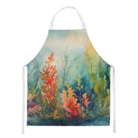 Seaweed Apron Cooking Kitchen Server Baking Crafts Gardening for Adult Women Men, Unisex, Large, Multicolor